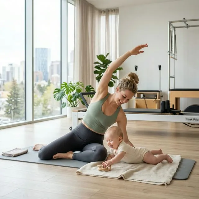 Moms and Babies workout Calgary session at Inside Out Total Wellness