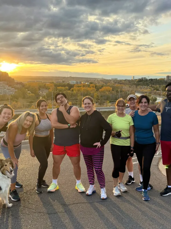 Outdoor bootcamp group training in Calgary