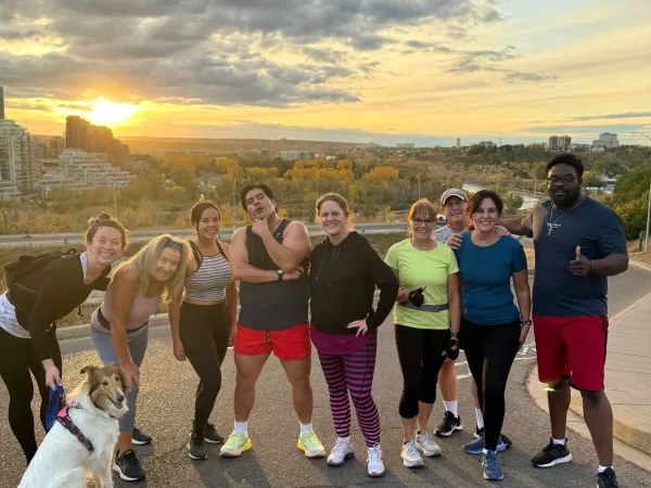 Outdoor bootcamp group training in Calgary